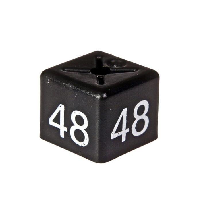 'Size 48' Size Cubes - Black