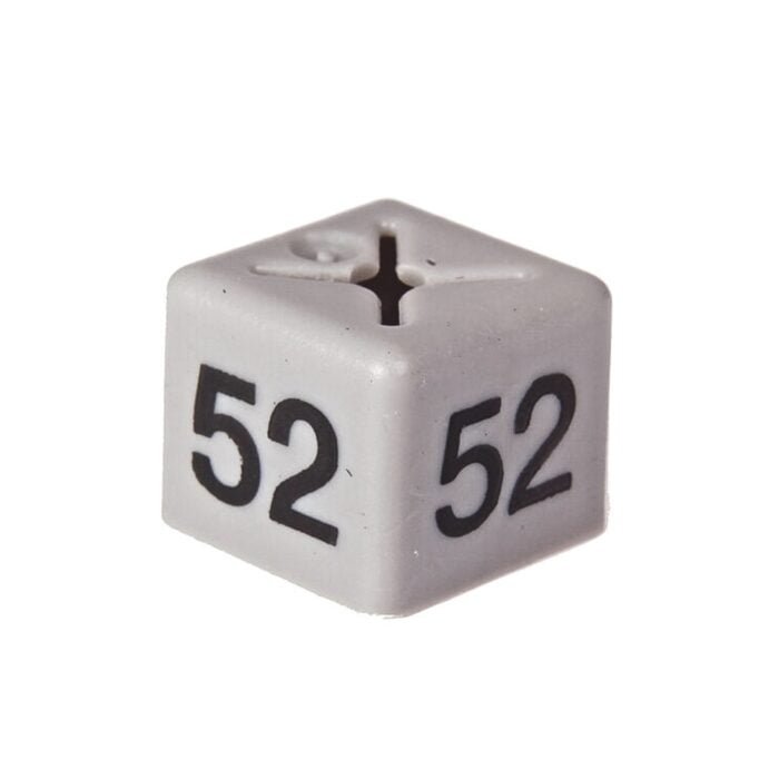 'Size 52' Size Cubes - Grey