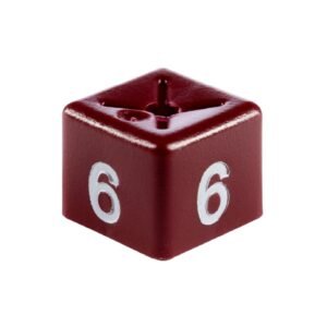 'Size 6' Size Cubes - Maroon