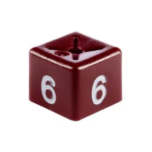Maroon Size Cubes 'size 6'
