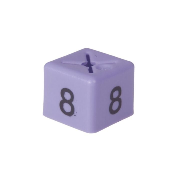 'Size 8' Size Cubes - Lilac