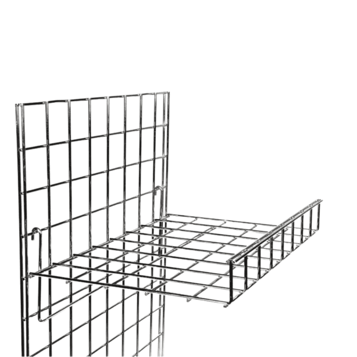 24″ X 15″ Flat Shelf With Lip for Mesh Panel(Grid Panel)