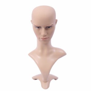 Realistic Male Mannequin Head With Base