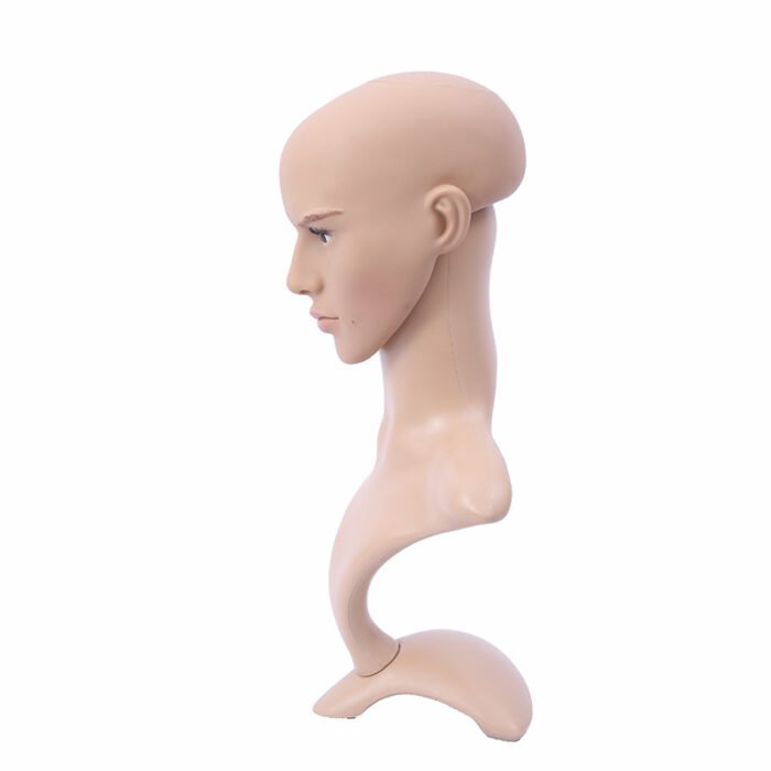 Realistic Male Mannequin Head With Base