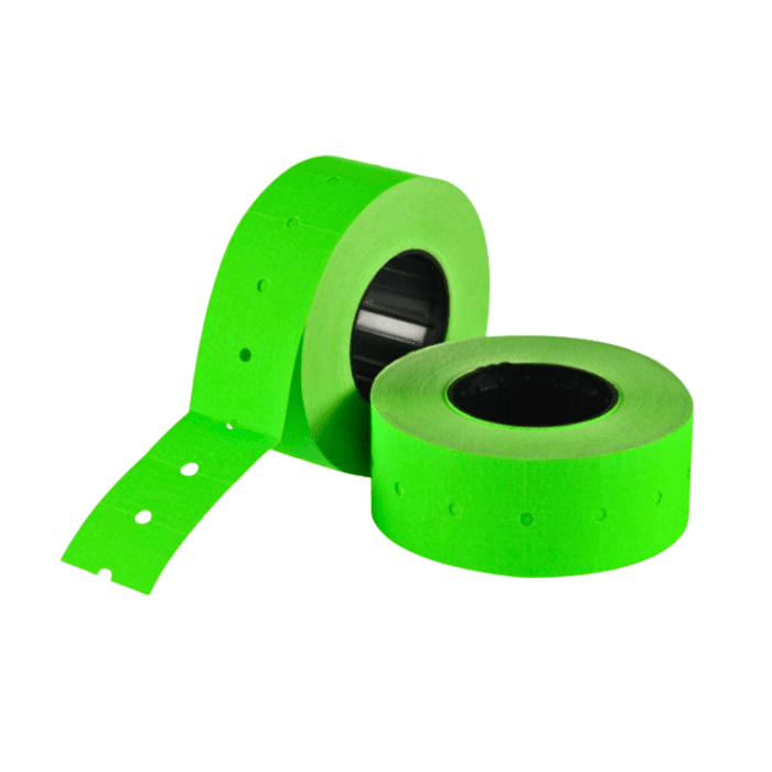 Ct1 21x12mm Labels – Fluorescent Green Removable