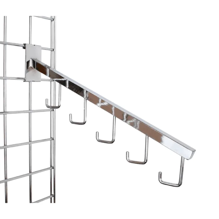 Five Hook Waterfall Arm for Mesh Panel(Grid Panel)
