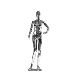 High Quality Luxury Chrome Silver Female Mannequins FE-1S