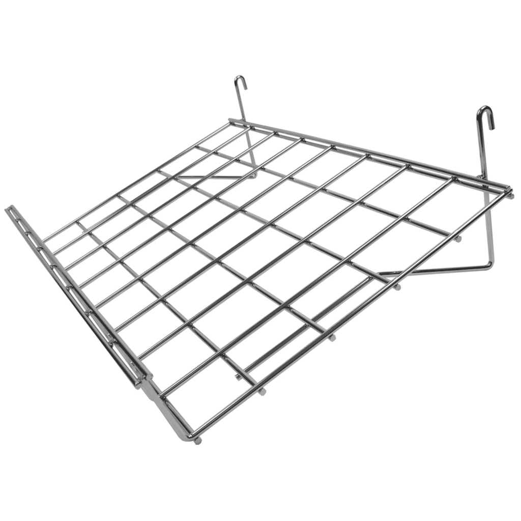 Buy Sloping Shelf with Lip For Mesh Panel(Grid Panel). My