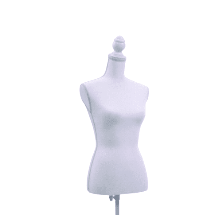 White Female Mannequin Torso Dress Clothing Example 2