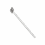 Chrome 16 Notch Sloping Arm for Wall Fix – durable chrome-plated steel wall-mounted retail display arm with 16 notches for garment hanging