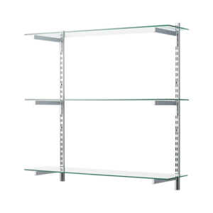 Chrome Wire Corner Shelf Unit | 4 Shelves 900mm x 450mm x 450mm Unit