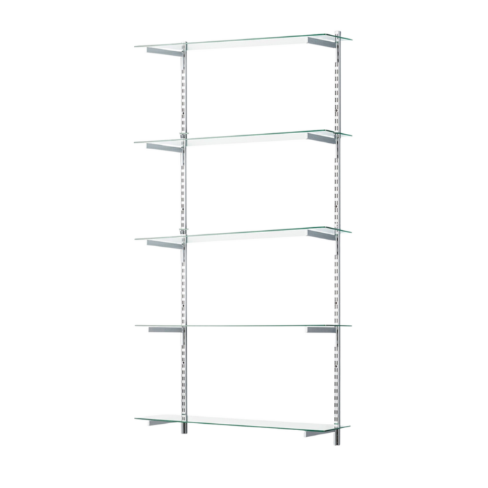 Chrome Wire Corner Shelf Unit | 4 Shelves 900mm x 450mm x 450mm Unit