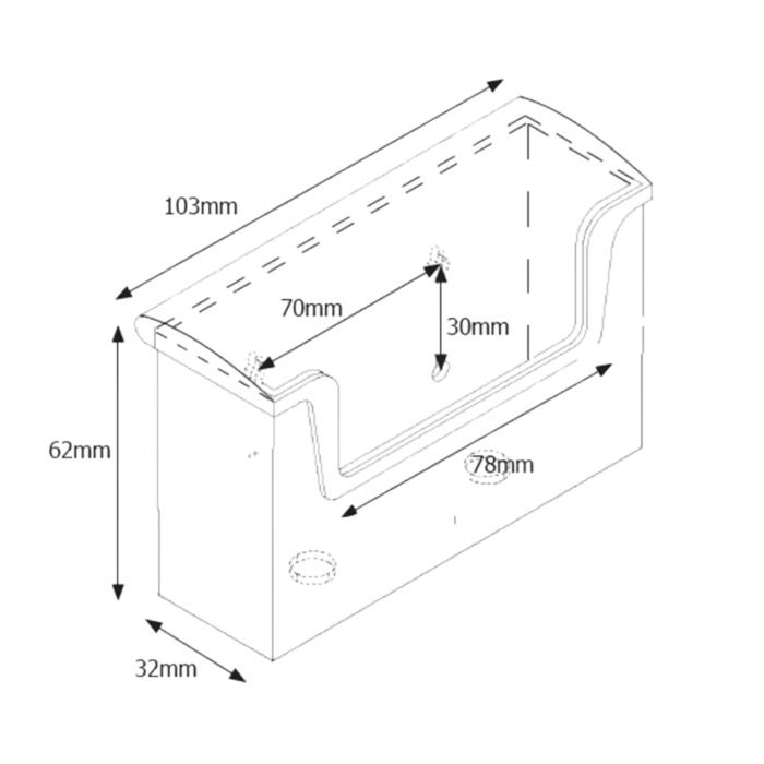 Wall-Mounted Outdoor Business Card Holder