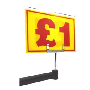 Yellow and Red Correx Market Price Sale Card Sign Board Double-Sided and Waterproof