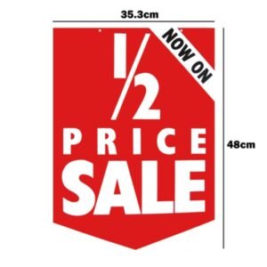 Red SALE Double-Sided Hanging Sign