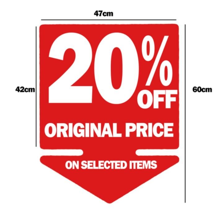 Red SALE Double-Sided Hanging Sign