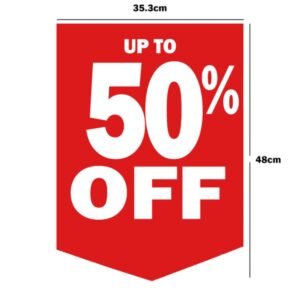 Red SALE Double-Sided Hanging Sign