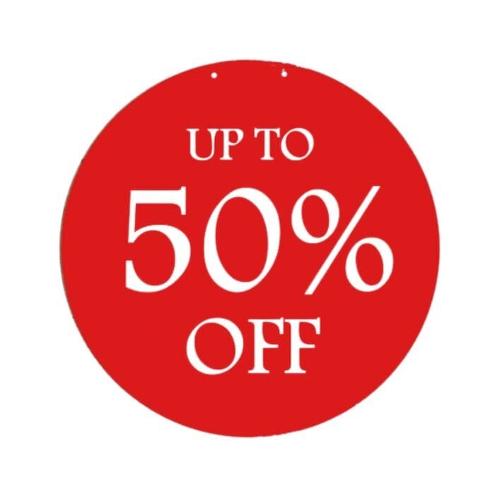 Red SALE Double-Sided Hanging Sign