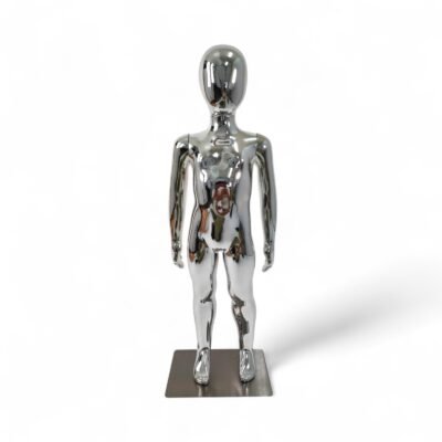 High Quality Child Mannequin Egg Head Luxury Chrome –87cm