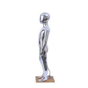 High Quality Child Mannequin Egg Head Luxury Chrome – 110cm