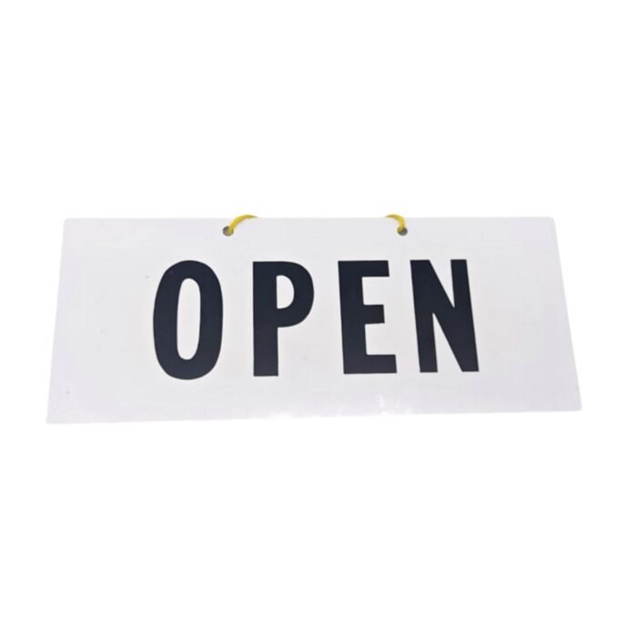 White/Black Hanging Signage-OPEN/CLOSED