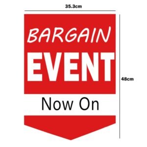 Red SALE Double-Sided Hanging Sign