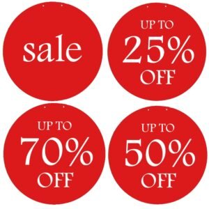 Red SALE Double-Sided Hanging Sign