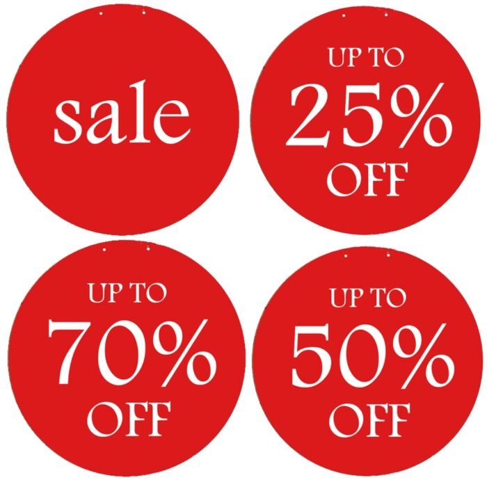 Red SALE Double-Sided Hanging Sign