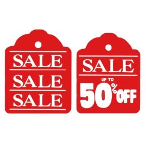 Red SALE Double-Sided Hanging Sign