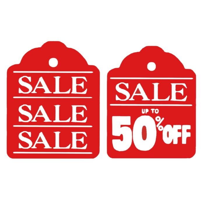 Red SALE Double-Sided Hanging Sign