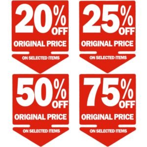 Red SALE Double-Sided Hanging Sign