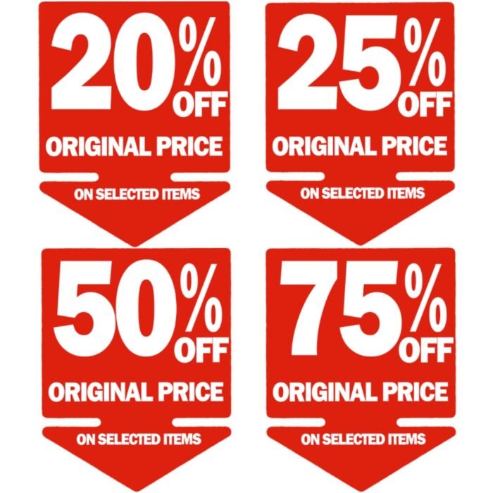 Red SALE Double-Sided Hanging Sign