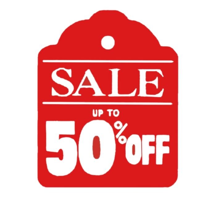 Red SALE Double-Sided Hanging Sign