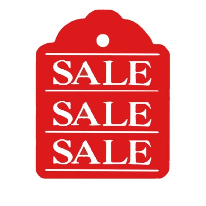 Red SALE Double-Sided Hanging Sign