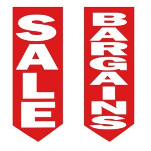 Red SALE Double-Sided Hanging Sign