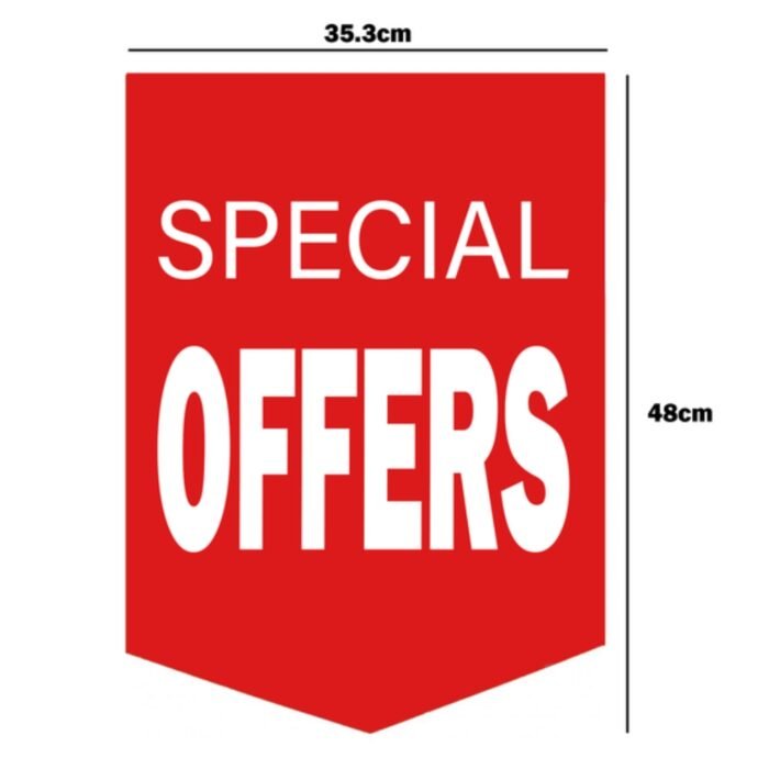 Red SALE Double-Sided Hanging Sign