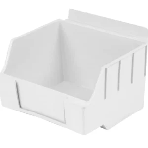 Plastic Slatwall Bins Storbox Standard White