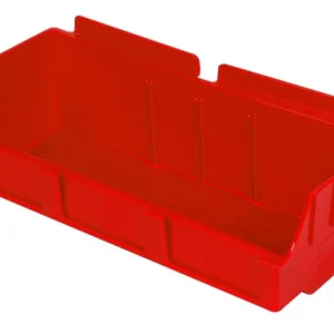 Plastic Slatwall Bins Storbox Wide Red