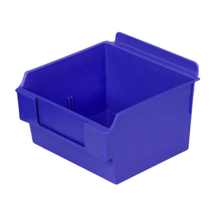 Plastic Slatwall Bins Shlefbox100 Blue