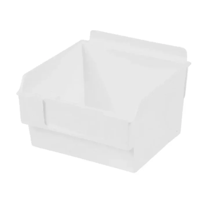 Plastic Slatwall Bins Shlefbox100 Clear