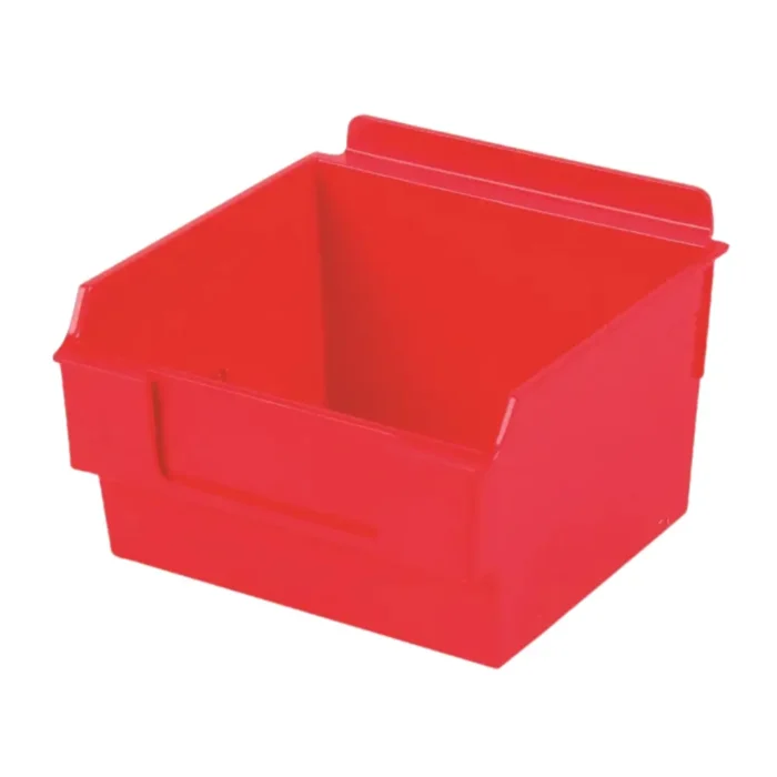 Plastic Slatwall Bins Shlefbox100- Red