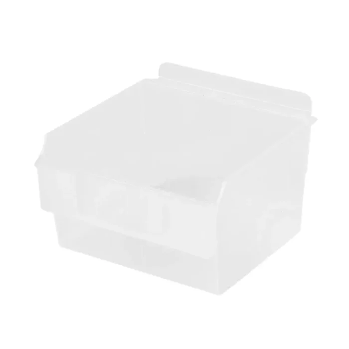 Plastic Slatwall Bins Shlefbox100- White