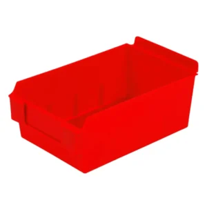 Plastic Slatwall Bins Shlefbox200 -Red