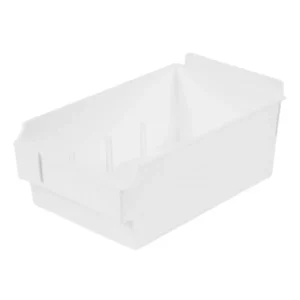 Plastic Slatwall Bins Shlefbox200 -White