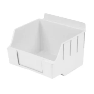 Plastic Slatwall Bins Storbox Standard -White