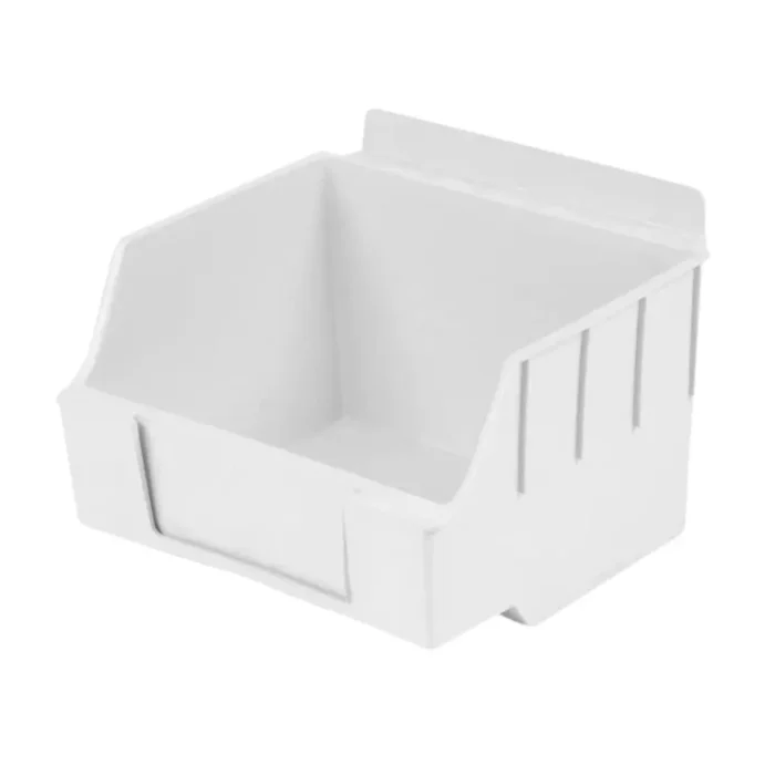 Plastic Slatwall Bins Storbox Standard -White