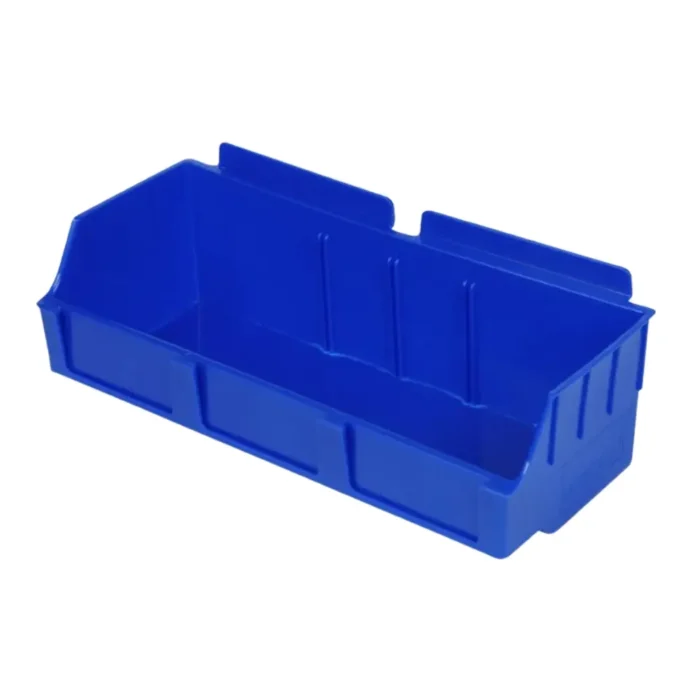 Plastic Slatwall Bins Storbox Wide -Blue