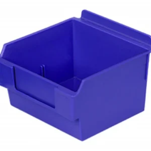 Plastic Slatwall Bins Shlefbox100 Blue