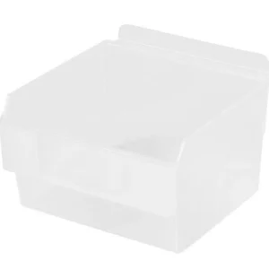 Plastic Slatwall Bins Shlefbox100 White