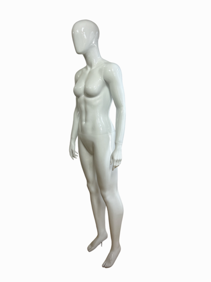 Female Fiberglass Mannequin - Gloss White